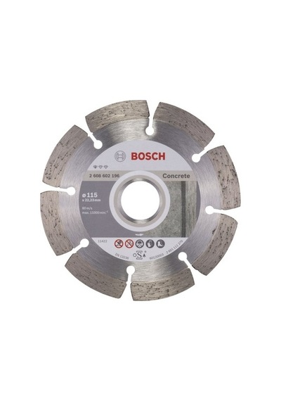 115 Mm Elmas Testere Disk, Beton Zeminler İçin 10 Mm Segment