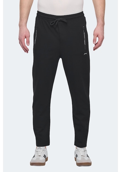 Slazenger Olı In Erkek Fermuar Cepli Siyah Eşofman Altı Siyah