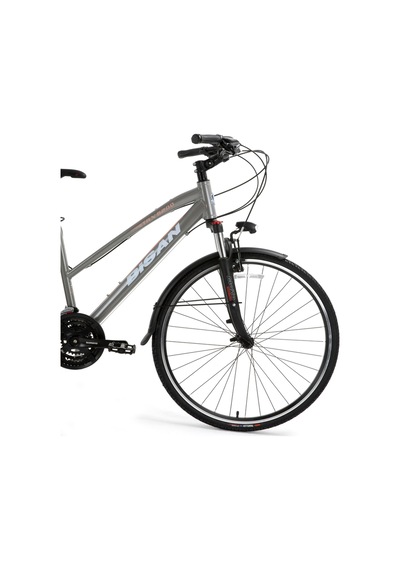 Bisan Trx 8200 City Şehir Bisikleti 45 Cm V 700c 21 Vites Açık Metalik Gri Beyaz Pembe Gri