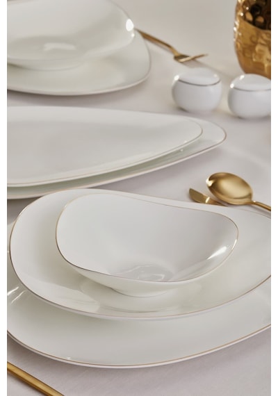 Karaca  Red Carpet Collection Fine Pearl Tristan 62 Parça 12 Kişilik Yemek Takımı Gold