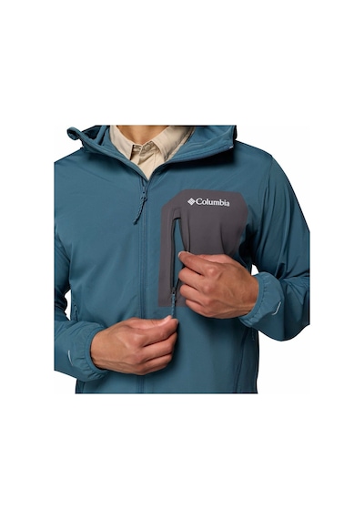 Columbia Tall Heights Iıı Kapüşonlu Erkek Softshell-9128 Mavi