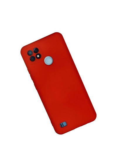 Uryport Realme C21 Kılıf Nano İçi Kadife Silikon - Kırmızı
