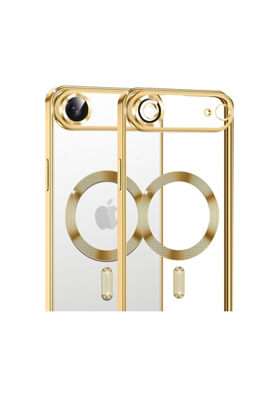 Apple Uyumlu iPhone 17 Air Uyumlu Kross Magneticsafe Kapak - Gold