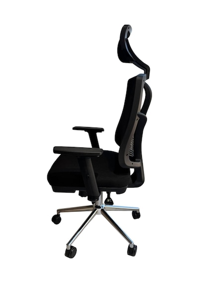 Kaya Ofis Jasper Pro Siyha Fabric Krom 140 Kg Kapasiteli Siyah