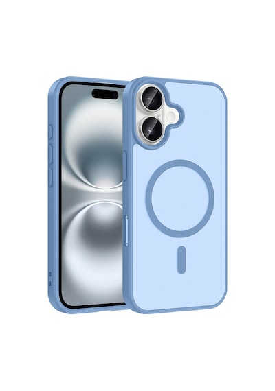 İphone 16 Kılıf Magsafe Kamera Korumalı Mat Parmak İzi Tutmayan Butam Bilişim Baby Blue