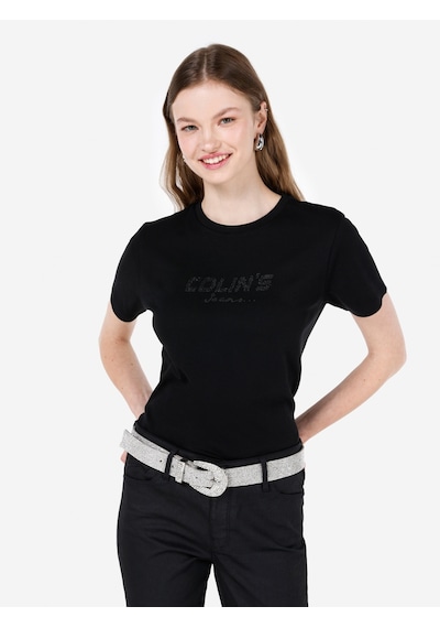 Colin's Colins Siyah Kadın Tshirt K.kol Cl1068730 Q1.v1 Blk Siyah