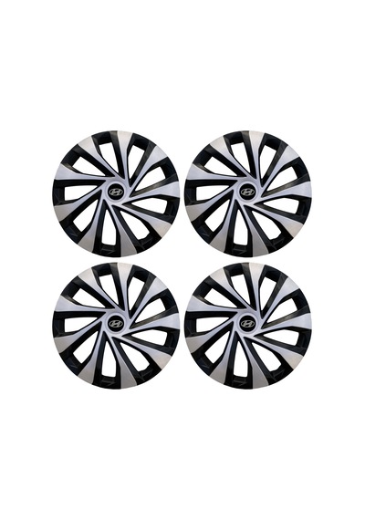 Hyundai Elantra 15'' inç Uyumlu Jant Kapağı 4 Adet 1 Takım Çelik Görünümlü