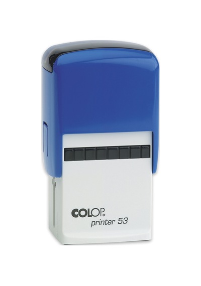 Colop Prınter 53 Mavi Kasa Siyah Keçe - 30 x 45 MM