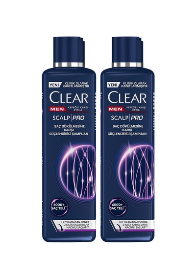 Men Scalp Pro Güçlendirici Şampuan Saç Dökülmesine Ve Kepeğe Karşı Etkili 300 Ml 2 Paketi