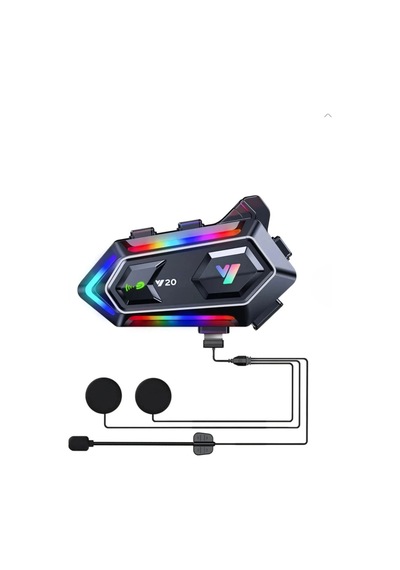 Biishe Y20 Motorsikletler İçin Kablosuz Bluetooth Kulaklıklı Suya Dayanıklı, Uzun Ömürlü Batarya,