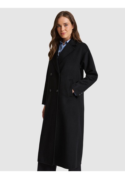 Pierre Cardin Siyah Kaşe Kaban 50333158-vr046