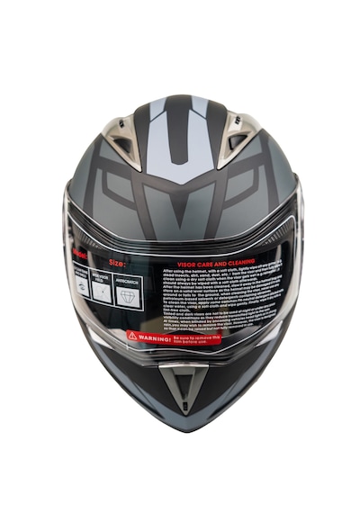 Helmets JK20 - 902 Çene Açılır Güneş Vizörlü Motosiklet Kaskı Gri Mavi
