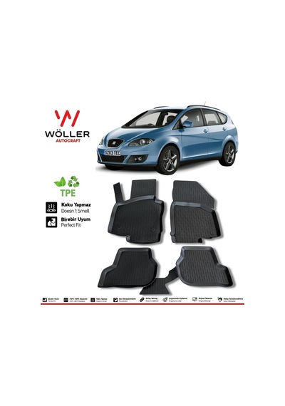 Seat Altea Xl Paspas 2008 Sonrası 3d Havuzlu Paspas