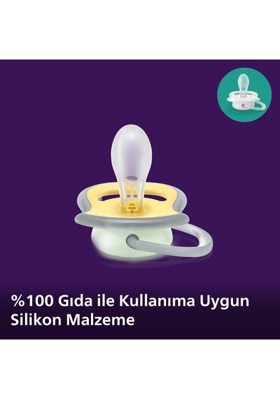 Philips Ultra Air Gece Emzik, 18 Ay+, 2 Li Paket, Karanlıkta Parlayan, Ortodontik Silikon, Geniş Hava Delikli, Mikrodalga Sterilize Edilebilir, Bpa İçermez, Scf376/01 Philips Ultra Air Gece Emzik, 18 Ay+, 2 Li Paket, Karanlıkta Parlayan, Ortodontik Silikon, Geniş Hava Delikli, Mikrodalga Sterilize Edilebilir, Bpa İçermez, Scf376/01
