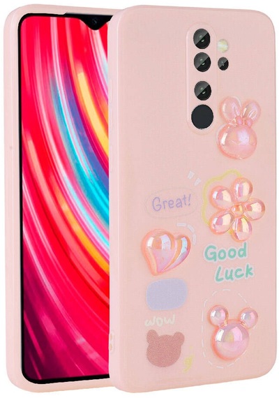 Xiaomi Redmi Note 8 Pro Kılıf Kabartma Figürlü Parlak Toys Silikon Kapak