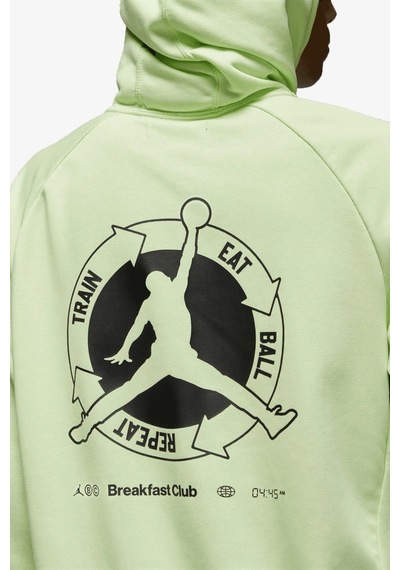 Nike Jordan Dri Fit Sport Bc Men's Fleece Hoodie Erkek Kapüşonlu Sweatshirt Yeşil Yeşil