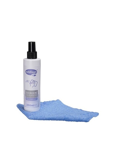 250ml Ekran Temizleyici Sprey Ve Mikrofiber Bez Seti