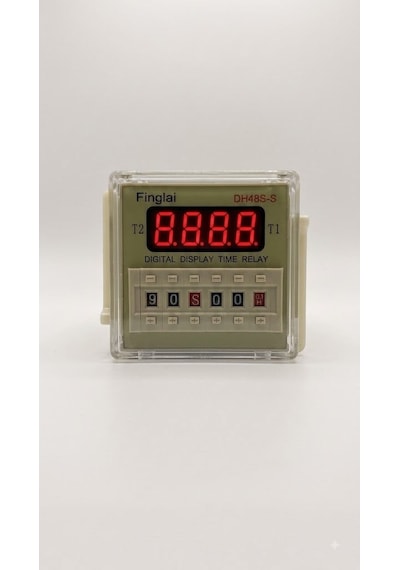 Finglai Dh48s-s Dijital Zaman Rölesi - Ac 220v Çift Zaman Ayarlı T1/t2 Döngüsel Zaman Rölesi