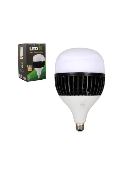 Hubrendy Sh Ledx Al-th80 Akım Korumalı 80 Watt 7200 Lümen E27 Beyaz Maxi Kristal Torch Led Ampul