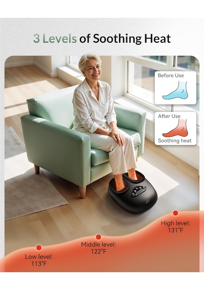Snailax Shiatsu Ayak Masajı Plantar Fasiit İçin Derin Yoğurma Sıkıştırma Titreşim Hediye Erkekler Kadınlar İçin Uyar Boyutu 14" Snailax Shiatsu Ayak Masajı Plantar Fasiit İçin Derin Yoğurma Sıkıştırma Titreşim Hediye Erkekler Kadınlar İçin Uyar Boyutu 14"