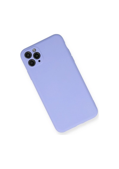 Apple Uyumlu iPhone 11 Pro Max Kılıf Nano İçi Kadife Silikon Lila\