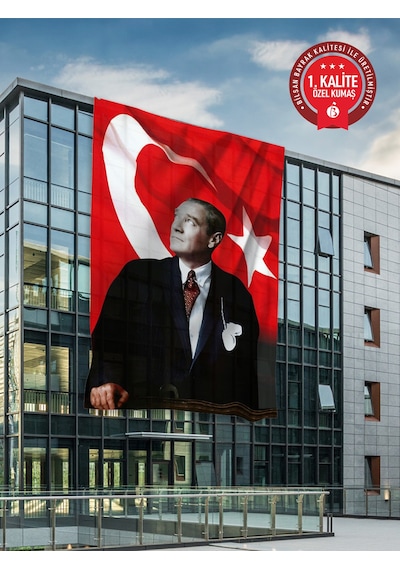 Atatürk Bayrağı 400x600 Cm - Raşel Kumaş 1. Kalite No2 400 x 600 CM