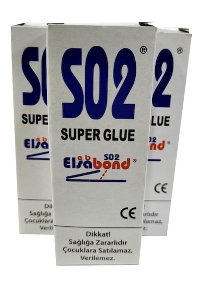 Elsabond S02 Japon Yapıştırıcısı 20gr 3 Adet