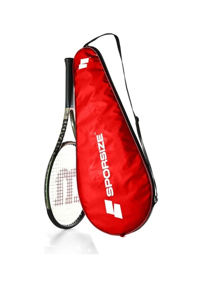 Tennis Racket Cover Tenis Raketi Kılıfı Çantası Lacivert Sadece Kılıf - Kırmızı