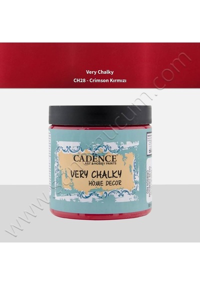 Cadence Very Chalky Mobilya Boyası 500 Ml. Ch28 Crimson Kırmızı