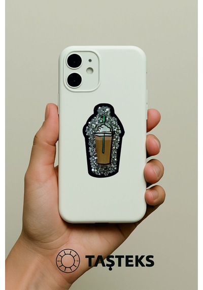 Taşlı Ve Pleksi Baskılı Ütülenebilen Veya Sticker Olarak Kullanılabilen Ice Coffee Modeli