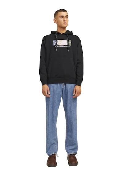 Jack & Jones Erkek Kapüşonlu Sweatshirt 12262421 Sİyah Jack & Jones Erkek Kapüşonlu Sweatshirt 12262421 Sİyah