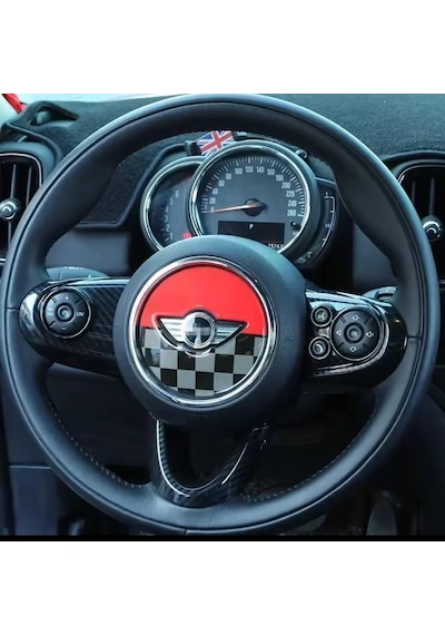 Mini Cooper F Serisi Uyumlu Direksiyon Göbeği Sticker Jcw F60 F55