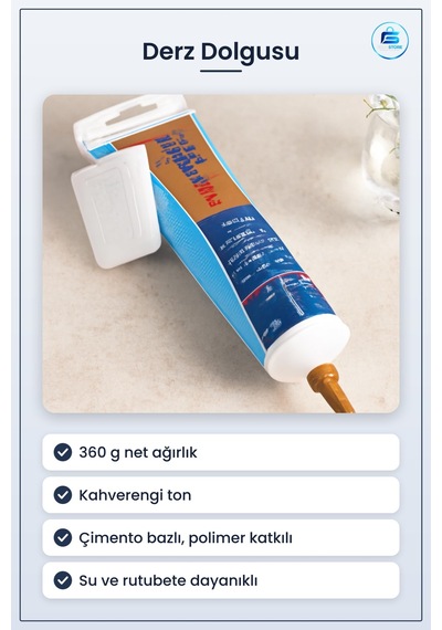 Kahverengi Derz Dolgusu 360 G Fayans Seramik Mozaik İçin Hazır Çi