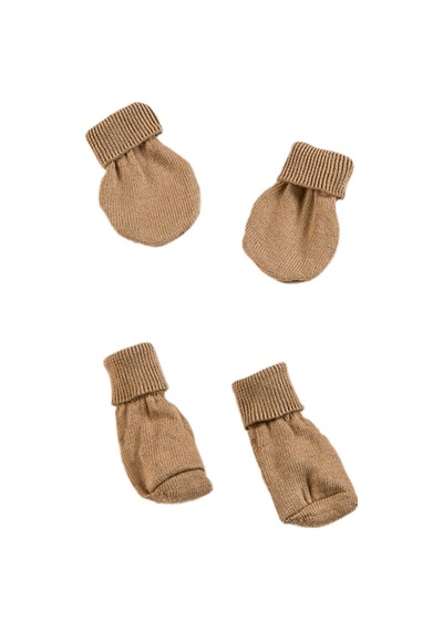 Tinylamb Triko Yenidoğan Kahverengi Mini Set 4 Parça Premium Bebek Seti Kahverengi