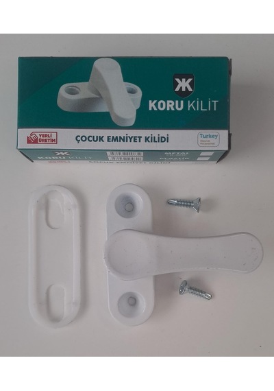 Koru Kilit Çocuk Emniyet Kilidi Zamak Metal - Beyaz Diğer