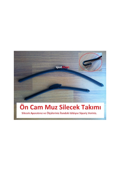 Fiat Ducato 1995-2005 Ön Cam Muz Silecek Takımı 55-55 CM