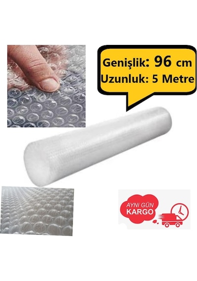Balonlu Naylon Sargı Havalı Eşya Koruma Ambalaj Pat Pat 96 CM x 5 M