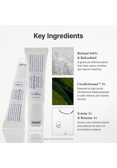 Dr. Althea Retinol Flat Iron Eye Roller Kırışıklık Karşıtı Retinol Peptid Centella Lifting Göz Serumu 25 Ml