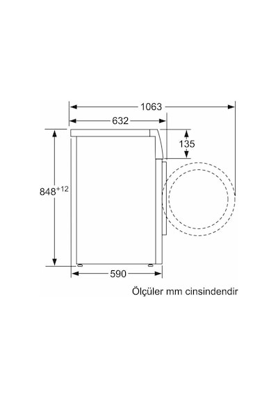 Siemens WG44K2Z0TR 9 Kg 1400 Devir Çamaşır Makinesi Beyaz