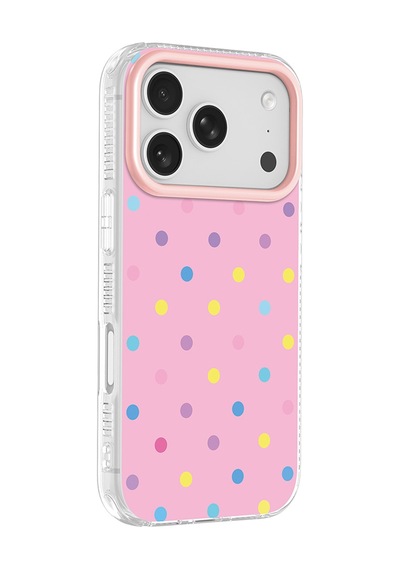 Maks Technology Apple Uyumlu iPhone 18 Pro Max Kılıf Airbag Tasarımlı Mkst Potik Sert Pc Kapak - Pembe