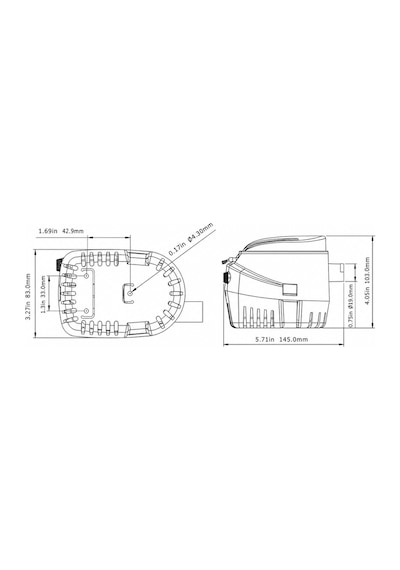 Seaflo Otomatik Sintine Pompası 750GPH 12 V