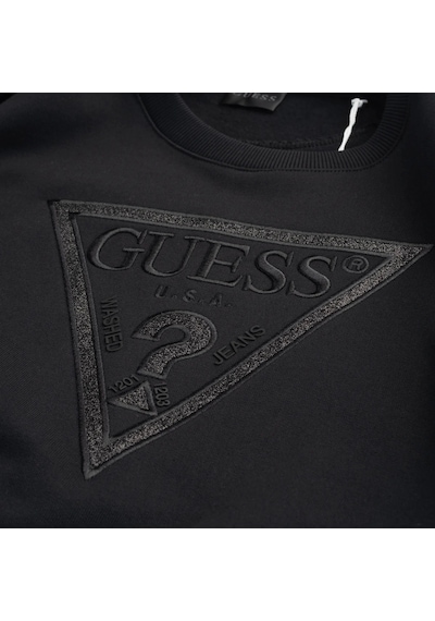 Guess Glitter Kadın Siyah Sweatshirt W5bq11kc8ı1-jblk Siyah