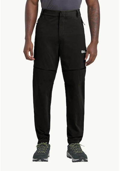 Jack Wolfskin A63928-6000 Hikeout Zip Away Pants M Erkek Outdoor Pantolon Siyah