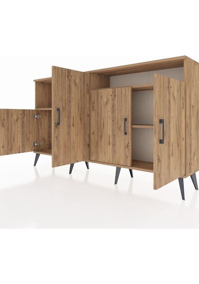 Arges Konsol 5 Raflı 4 Kapaklı 176x30x99 Çam-çam Atlas Çam - Atlas Çam Arges Konsol 5 Raflı 4 Kapaklı 176x30x99 Çam-çam Atlas Çam - Atlas Çam