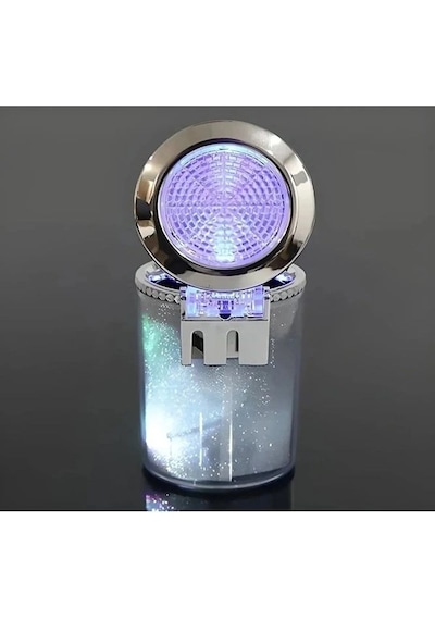 7 Renkli Rgb Led Işıklı Lüx Oto Küllük Kapaklı Spor Araç İçi Küllük Araba Küllüğü