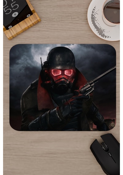 Fallout Kaymaz Dikişli Kauçuk Oyuncu Mousepad V4 - 22x18 Gaming Mouse Pad Fare Altlığı