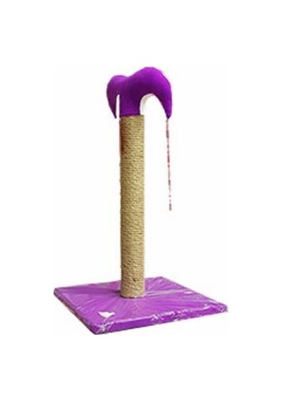 İnce Kedi Tırmalama Tahtası 50 Cm Mor