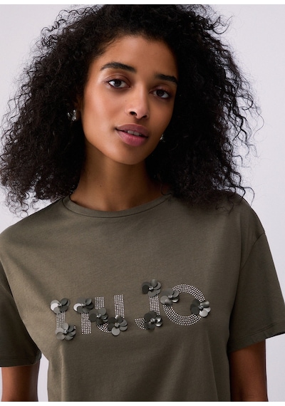 Liu.jo Liujo Wa6238js923 Kadın Tişört Yeşil