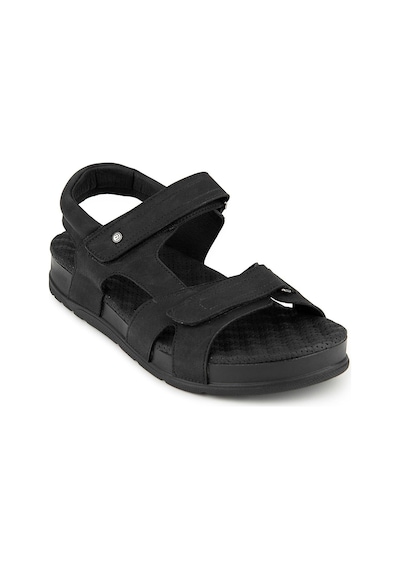 Muya Sagrado Anatomik Taban Topuk Dikeni Erkek Sandalet Siyah