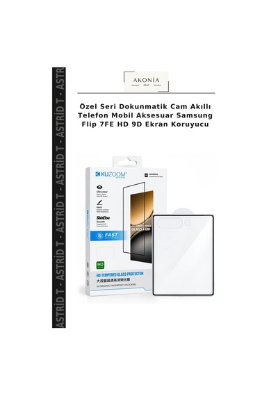 Özel Seri Dokunmatik Cam Akıllı Telefon Mobil Aksesuar Samsung  Uyumlu Flip 7fe Hd 9d Ekran Koruyucu
